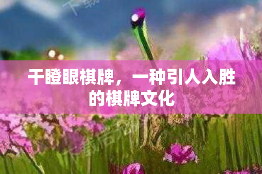 一种引人入胜的棋牌文化图片