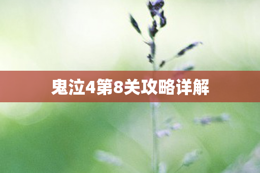 鬼泣4第8关攻略详解图片