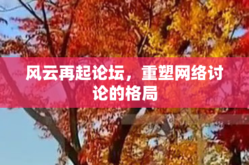 重塑网络讨论的格局图片