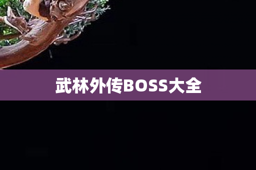 武林外传BOSS大全图片