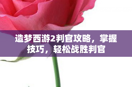 造梦西游2判官攻略图片