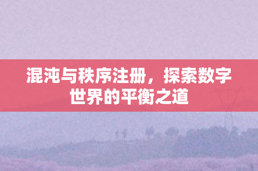 探索数字世界的平衡之道图片