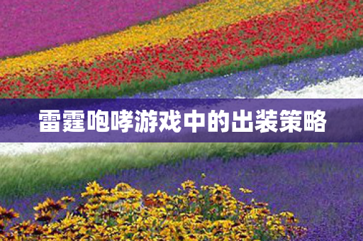 雷霆咆哮游戏中的出装策略图片