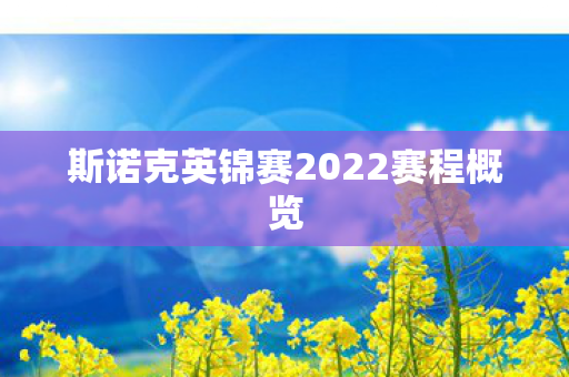 斯诺克英锦赛2022赛程概览图片