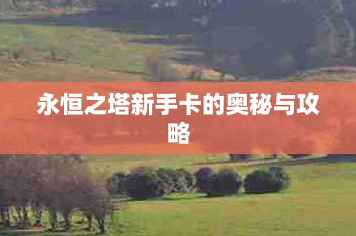 永恒之塔新手卡的奥秘与攻略图片