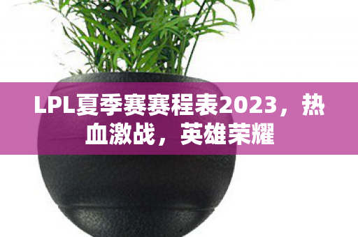 LPL夏季赛赛程表2023图片