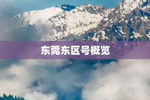 东莞东区号概览图片