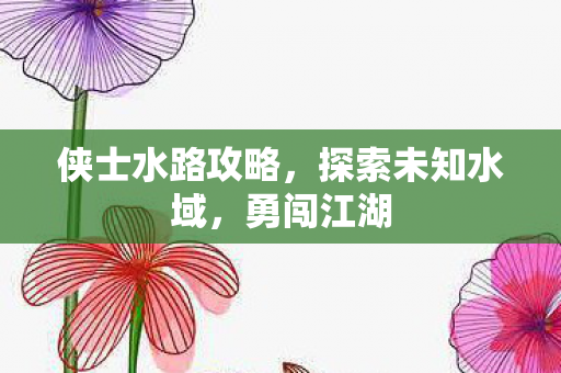 侠士水路攻略图片