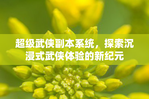 探索沉浸式武侠体验的新纪元图片
