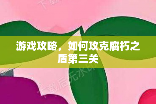 如何攻克腐朽之盾第三关图片