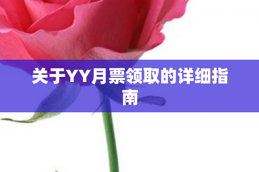 关于YY月票领取的详细指南图片