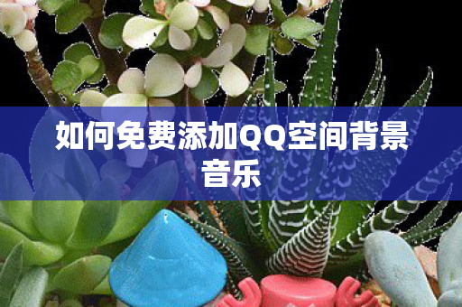 如何免费添加QQ空间背景音乐图片