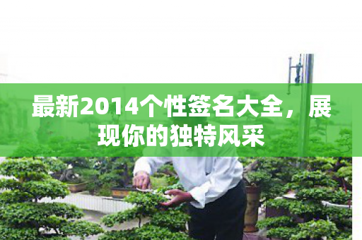 最新2014个性签名大全图片