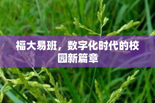 数字化时代的校园新篇章图片