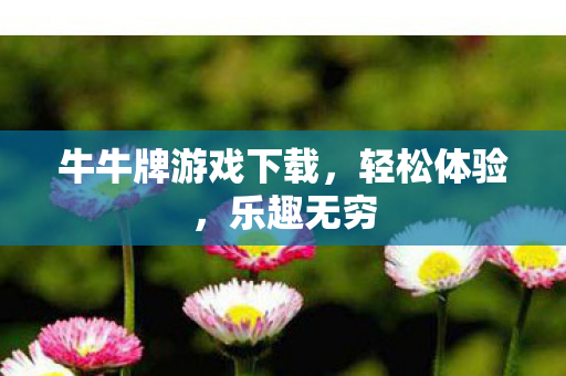 牛牛牌游戏下载图片