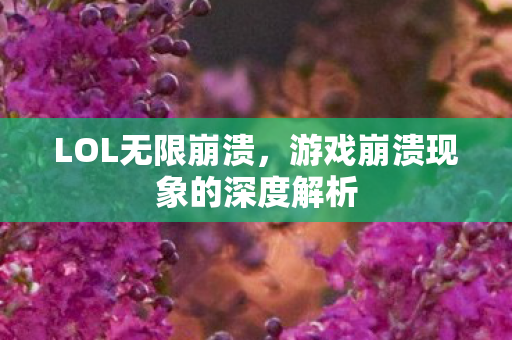 游戏崩溃现象的深度解析图片