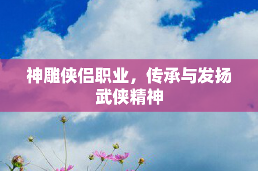 传承与发扬武侠精神图片