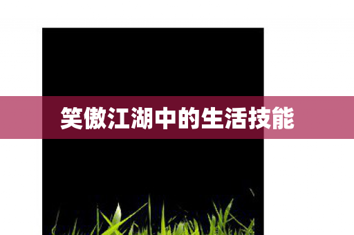 笑傲江湖中的生活技能图片