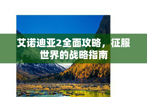 艾诺迪亚2全面攻略图片