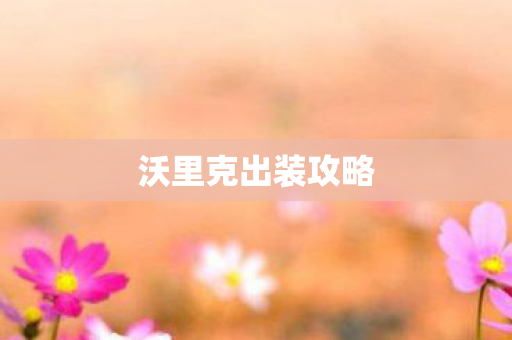 沃里克出装攻略图片