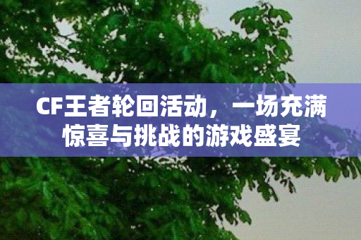 一场充满惊喜与挑战的游戏盛宴图片