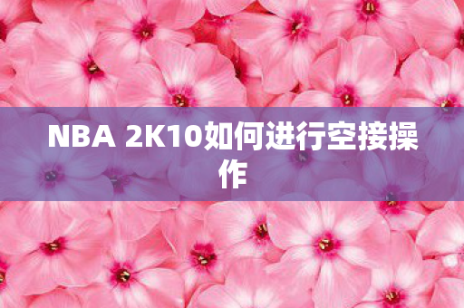 NBA 2K10如何进行空接操作图片