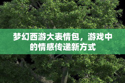 游戏中的情感传递新方式图片