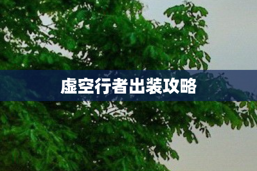 虚空行者出装攻略图片