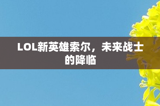 LOL新英雄索尔图片