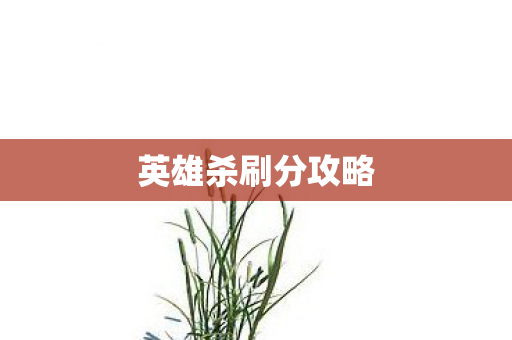 英雄杀刷分攻略图片
