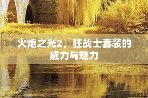 狂战士套装的威力与魅力图片