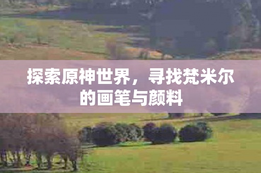 寻找梵米尔的画笔与颜料图片