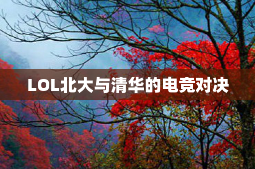 LOL北大与清华的电竞对决图片