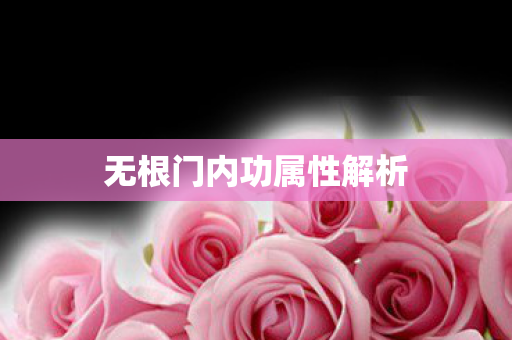 无根门内功属性解析图片