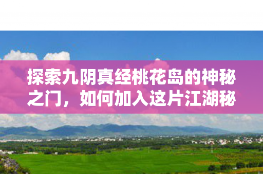 探索九阴真经桃花岛的神秘之门图片