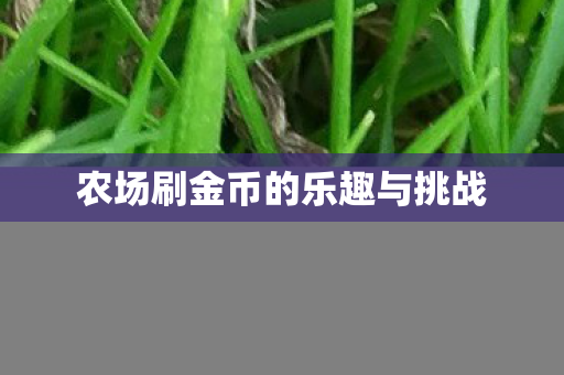 农场刷金币的乐趣与挑战图片