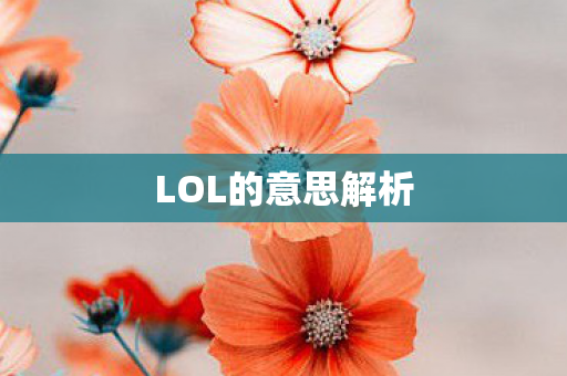 LOL的意思解析图片