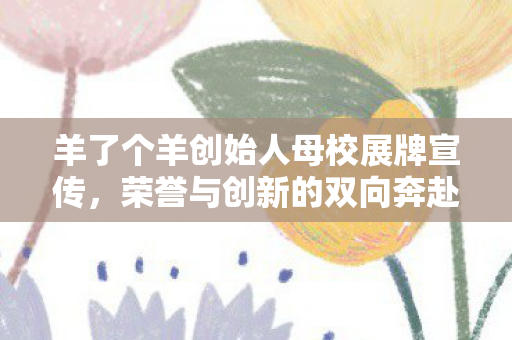 羊了个羊创始人母校展牌宣传图片