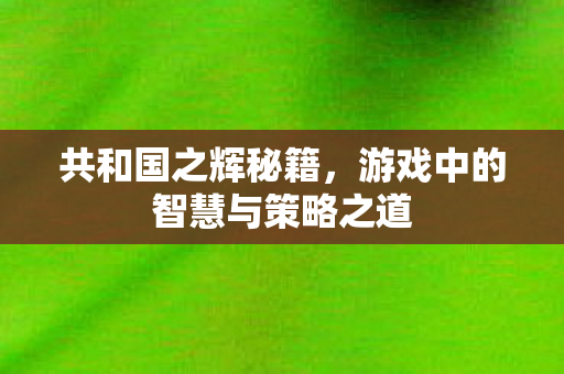 游戏中的智慧与策略之道图片