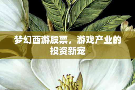 游戏产业的投资新宠图片