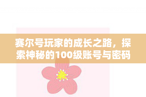 探索神秘的100级账号与密码图片