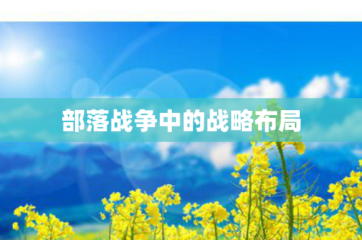 部落战争中的战略布局图片