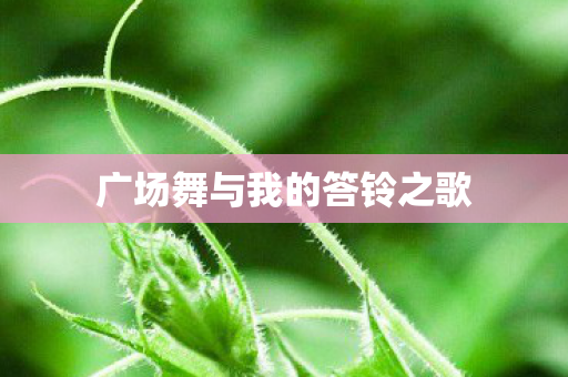 广场舞与我的答铃之歌图片