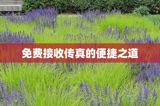 免费接收传真的便捷之道图片