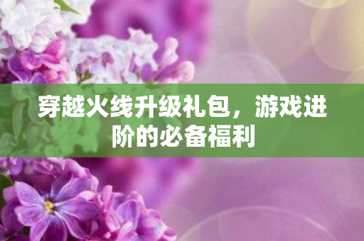 游戏进阶的必备福利图片