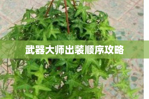 武器大师出装顺序攻略图片