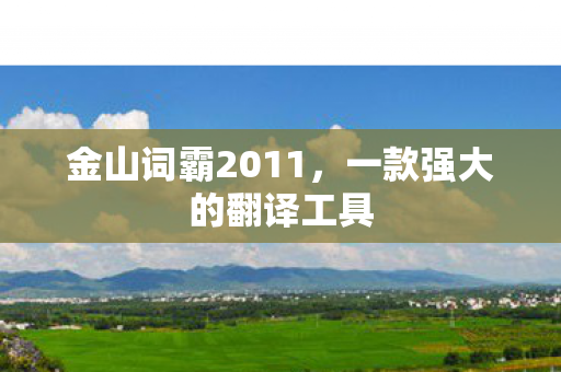 一款强大的翻译工具图片