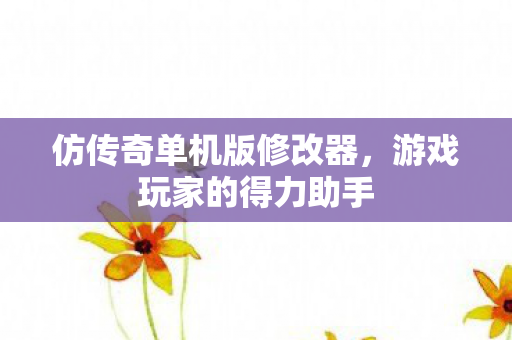 仿传奇单机版修改器图片