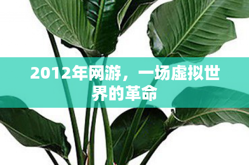 一场虚拟世界的革命图片