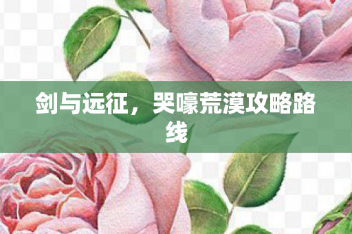 哭嚎荒漠攻略路线图片